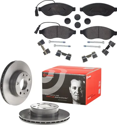 Produktbild von Bremsscheiben Bremsbeläge vorne für Fiat Ducato 250