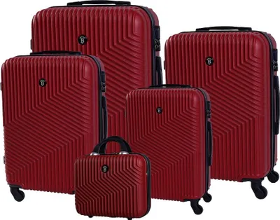 Produktbild von BERTOO Milano Reisekoffer - rotes Set 5 in 1