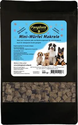 Produktbild von FangGold Mini-Würfel Makrele 500 g
