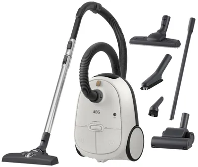 Productafbeelding van AEG HYGIENIC 6000 stofzuiger met zak, model AB61H6SW, wit