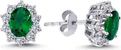 Produktbild von Entourage Diamant Smaragd Ohrringe 585`er 14 Karat Weißgold