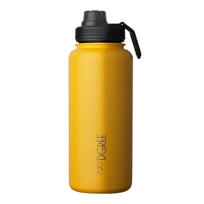 Produktbild von Edelstahl Thermo Trinkflasche noLimit 1200ml - Doppelwandig + Gratis Sportdeckel