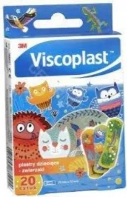 Produktbild von Viscoplast Kinder Pflaster, Tier-Motive, 20 Stück