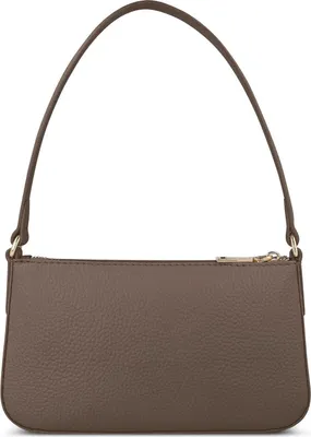 Image de Lazarotti Cuir sac à épaule Bologna Leather Pochette Taupe brun