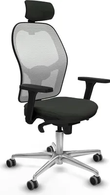 Produktbild von Bürostuhl mit Kopfstütze Jorquera Piqueras y Crespo 3D086G2 Schwarz