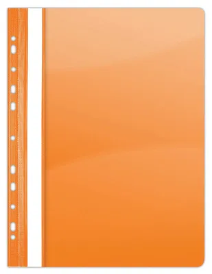 Immagine prodotto di DONAU 1704001PL-12, raccoglitore a clip in plastica, forato, formato A4, colore arancione, raccoglitore trasparente in plastica