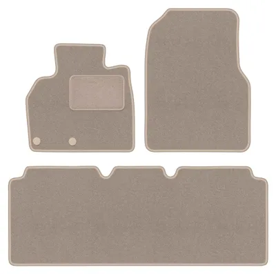 Immagine prodotto di Tappetini in moquette per Renault Espace IV 2002-2014 (monovolume) – set 4 pezzi, beige, su misura – Wielganizator LUX