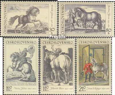 Produktbild von Briefmarken Tschechoslowakei 1969 Mi 1870-1874 (kompl.Ausg.) postfrisch Pferde
