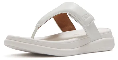 Produktbild von FITFLOP FitFlop F-Mode Go – verstellbare Flatform-Zehensandalen WEISS 42