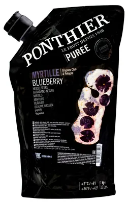 Produktbild von Ponthier HEIDELBEEREN PÜREE Frucht-Püree 1KG