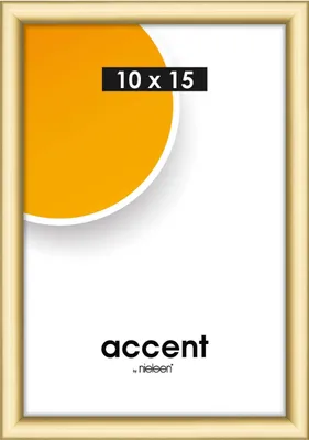 Produktbild von accent by nielsen Kunststoff Bilderrahmen Colorado Uni, 10x15 cm, Gold