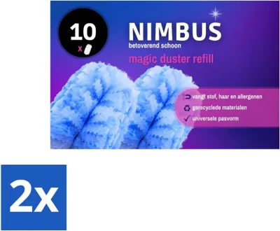 Productafbeelding van NIMBUS Magic Duster navullingsverpakking, 10 stuks - voordeelverpakking - 2 stuks