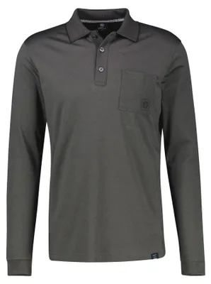 Produktbild von Lerros - Herren Poloshirt langarm, Regular Fit, (2684211), Größe:XL, Farbe:Black (290)