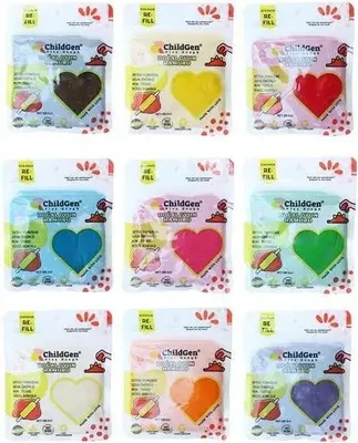 Immagine prodotto di ChildGen Pasta da gioco naturale 9 COLORI confezione ecologica da 9 pezzi