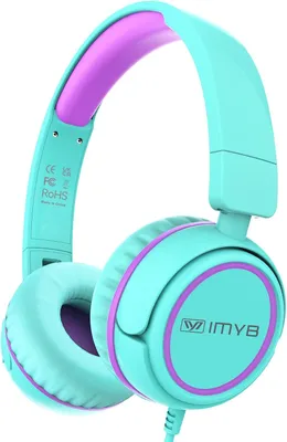 Produktbild von Kopfhörer für Kinder mit Kabel, faltbar, Stereo Sound,Sichere Lautstärkebegrenzung, 3,5 mm Jack,Kinderkopfhörer für Schule, Junge, Mädchen, Tablet, PC