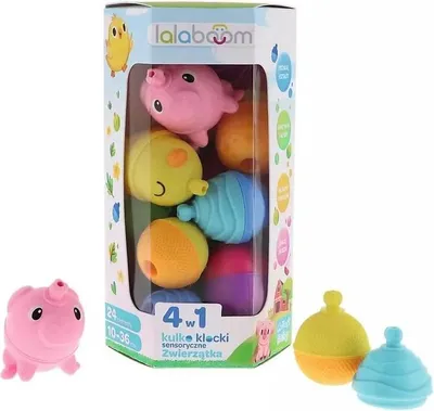 Zdjęcie produktu dla Kulko-klocki Farma Lalaboom Trefl 24 elementy
