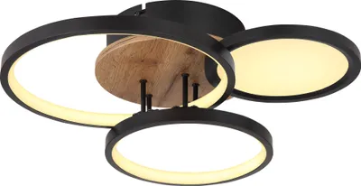 Produktbild von Globo Lighting Deckenleuchte Metall schwarz matt, LED
