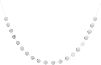 Produktbild von Oblique Unique Kreis Girlande Banner Geburtstag JGA Hochzeit Silberhochzeit Party Deko - silber