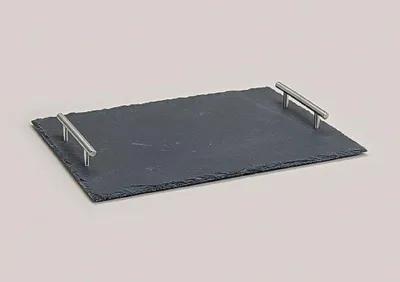 Produktbild von Tablett aus Schiefer mit Griffen