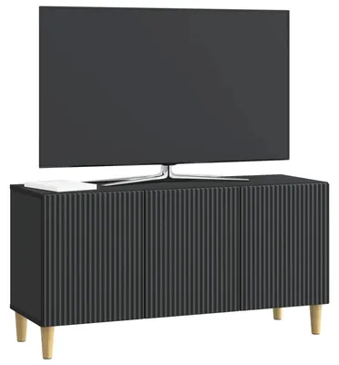 Obrázok produktu pre vidaXL TV stolík, čierny, 99 x 34,5 x 50 cm, drevotrieska
