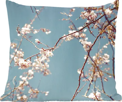 Produktbild von MuchoWow® Zierkissen Sofakissen Wohnzimmer Dekokissen 60x60 cm Blüte - Sitzfläche - Foto Polster