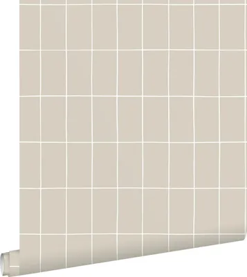 Produktbild von ESTAhome Tapete kleine Fliesen Beige 50 x 900 cm