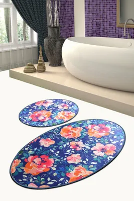 Produktbild von Mijolnir, Flowers- CHL1538, Bunt, Badematten, 700 gr/m², 100% Mikropolyamid