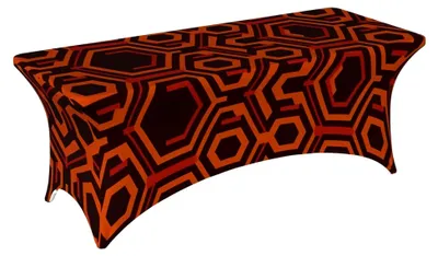 Produktbild von Stretch-Elasthan-Tischdecke, glänzende Tischdecke für rechteckige Tische, dekorativ für Innen- und Außenbereich, waschbar, geeignet für Veranstaltungen, Hochzeiten und Partys