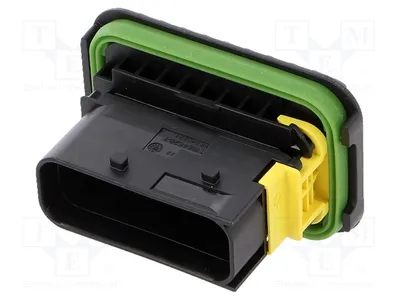 Immagine prodotto di 1 connettore: connettore automobilistico, maschio, con 18 pin, senza contatto, codice prodotto 1-1564526-1, per auto