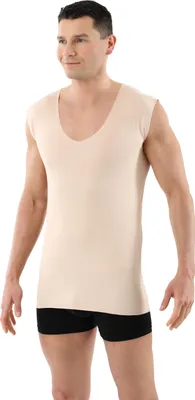 Produktbild von ALBERT KREUZ Herren Unterhemd unsichtbar Lasercut nahtlos Clean Cut Deep-V ohne Arm, 05/M