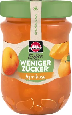 Obrázok produktu pre Schwartau Extra marhuľová ovocná nátierka s menším množstvom cukru 300g