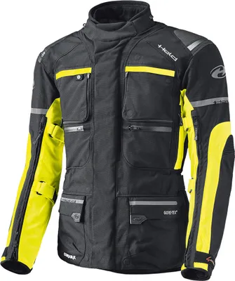 Immagine prodotto di Giacca tessile Held Carese II da donna e da uomo, nero/giallo neon, S