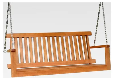Produktbild von Hängebank aus Eukalyptus für 2 Personen - 130x63x56 cm - Massivholzfür den Außenbereich