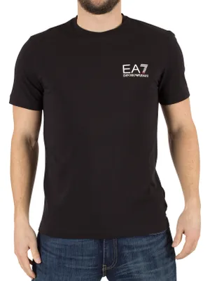 Produktbild von Emporio Armani Herren EA7-Logo-T-Shirt, Schwarz Medium