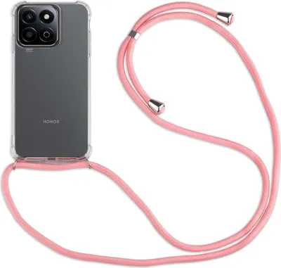 Produktbild von Handykette für Honor 200 Smart Handyhülle mit Band Case Hülle mit Kordel Handy Tasche in Rosa