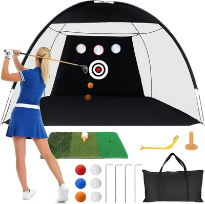 Immagine prodotto di Rete da allenamento per golf, dimensioni 10 piedi x 7 piedi
