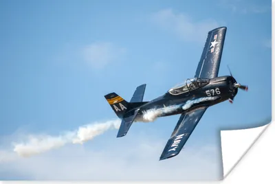 Produktbild von MuchoWow® Poster Flugzeuge - Luft - Rauch 180x120 cm - Fotoplakat