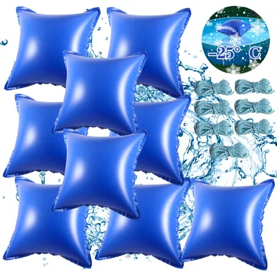 Produktbild von TolleTour 9pcs Poolkissen Pool Winter Luftkissen 122 x 122 x 60 cm, Pool Polster, Luftkissen, Winterkissen für Abdeckplanen Poolabdeckung Winter Überwinterung
