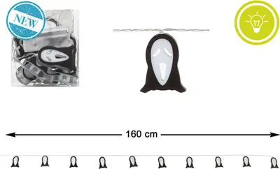 Obrázek produktu pro Halloween dekorace duch 165 cm girlanda