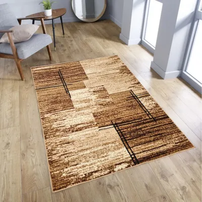 Produktbild von Kusový koberec 200x300 cm LUKEN obdélníkový - béžový / hnědý