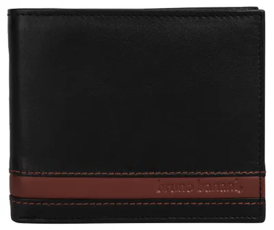 Produktbild von Bruno Banani Herren Geldbörse mit Schlüsselanhänger; W320/1476 Black/Cognac