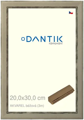Zdjęcie produktu dla Ramka DANTIK 20x30 | AKVAREL beżowa (szkło przezroczyste)
