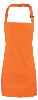 Immagine prodotto di Premier - Grembiule con pettorina "Colours" LT2638 (62 cm x 60 cm) (arancione)