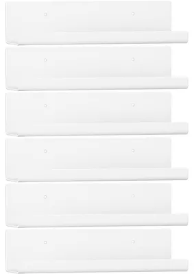 Produktbild von Schweberegale 6er Set Kunststoff Weiß 30x10x8 cm