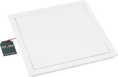 Obrázek produktu pro KOTARBAU® revizní poklop 35x35 cm pro malování zacvakávací zámek revizní poklop přístupová dvířka poklop pro údržbu sádrokartonu čisticí poklop plastový bílý