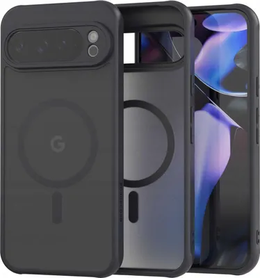 Image de Étui magnétique pour MagSafe SPACECASE Hybrid Mag pour Google Pixel 9 Pro XL Noir