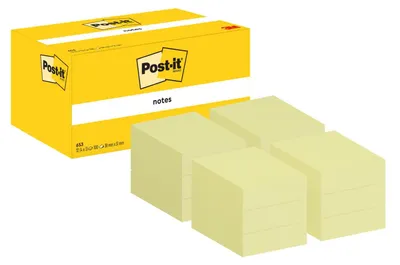 Produktbild von Post-it Notes, 12 Blöcke (1200 Blatt), 38 mm x 51 mm, Gelb