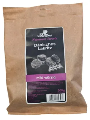 Produktbild von Rexim Premium Sweets Dänisches Lakritz mild würzig 200g