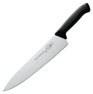 Kochmesser 25,5 cm, gebogene Klinge, X55CrMo14 Stahl, schwarz