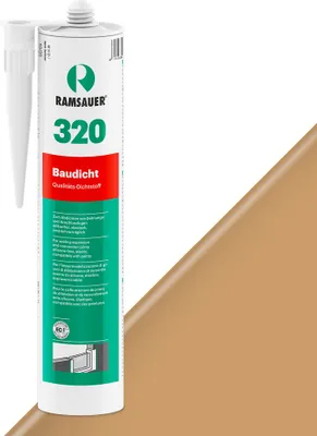 Produktbild von Ramsauer 320 Baudicht 1K Hybrid Dichtstoff 310ml Kartusche eiche dunkel